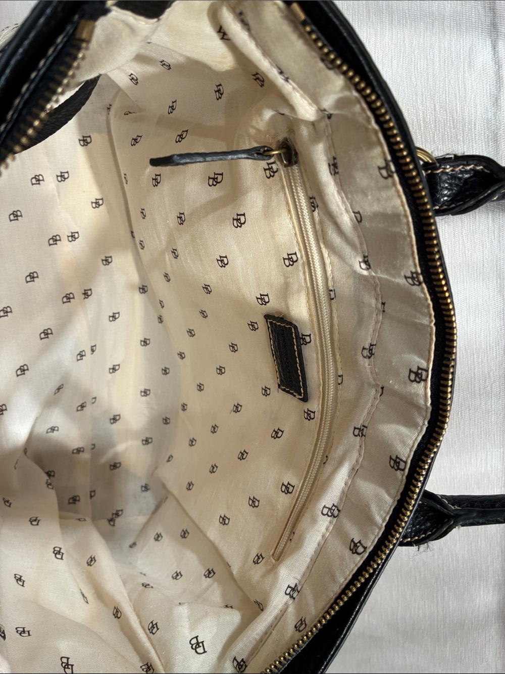 Dooney  and Burke Fabric and Leather Purse - Picture 10 of 13